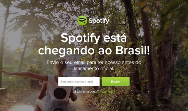 Spotify está tendo problemas para ser lançado no Brasil